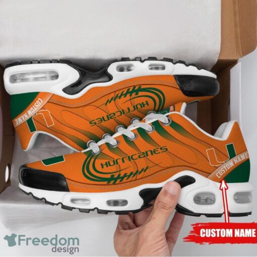 Custom Name Miami Hurricanes Personalized Name Gift Air Cushion Sports Shoes TN Shoes Product Photo 2