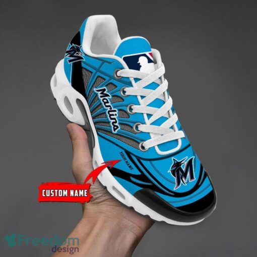 Custom Name Miami Marlins Personalized Name Gift Air Cushion Sports Shoes TN Shoes Custom For Fans Product Photo 3