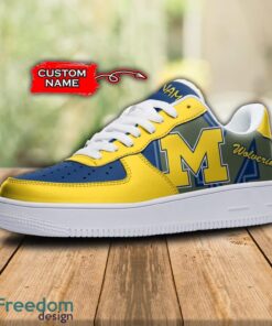 Custom Name Michigan Wolverines NCAA AF1 Shoes Personalized Air Force Shoes For Fans Product Photo 2