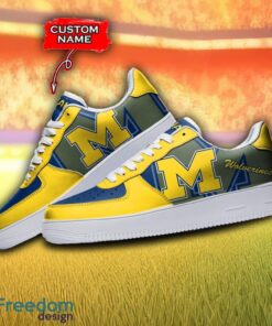 Custom Name Michigan Wolverines NCAA AF1 Shoes Personalized Air Force Shoes For Fans Product Photo 3