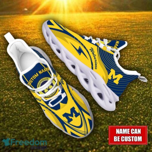 Custom Name Michigan Wolverines NCAA Max Soul Shoes Personalized Sneakers For Fans Product Photo 2