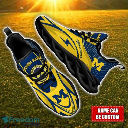 Custom Name Michigan Wolverines NCAA Max Soul Shoes Personalized Sneakers For Fans Product Photo 1