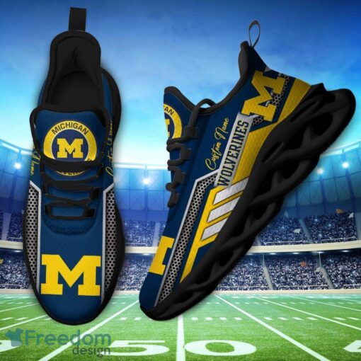 Custom Name Michigan Wolverines NCAA Max Soul Shoes Sneakers Personalized Shoes For Fans Product Photo 3