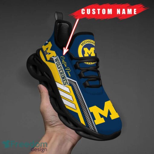 Custom Name Michigan Wolverines NCAA Max Soul Shoes Sneakers Personalized Shoes For Fans Product Photo 1