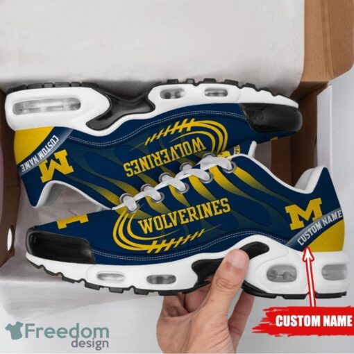 Custom Name Michigan Wolverines Personalized Name Gift Air Cushion Sports Shoes TN Shoes Product Photo 2