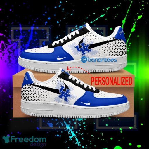 Custom Name NCAA Kentucky Wildcats Air Force 1 Shoes New AOP Gift AF1 Sneaker For Fans - NCAA Kentucky Wildcats For Fans Air Force 1 Sneaker Personalized Style 2