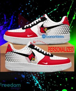 Custom Name NCAA Louisville Cardinals Air Force 1 Shoes New AOP Gift AF1 Sneaker For Fans - NCAA Louisville Cardinals For Fans Air Force 1 Sneaker Personalized Style 2