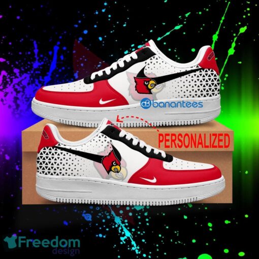 Custom Name NCAA Louisville Cardinals Air Force 1 Shoes New AOP Gift AF1 Sneaker For Fans - NCAA Louisville Cardinals For Fans Air Force 1 Sneaker Personalized Style 2