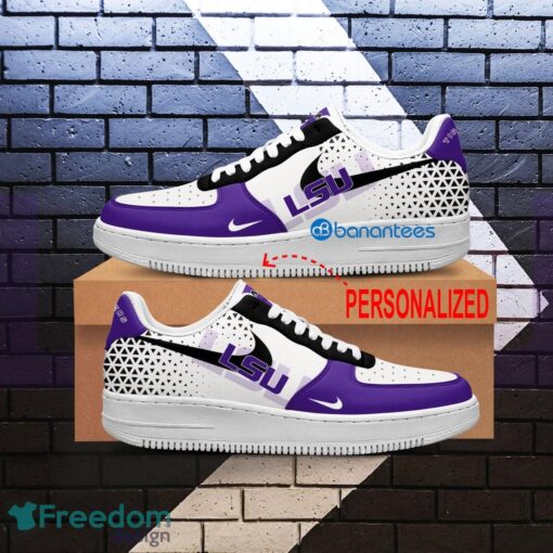 Custom Name NCAA LSU Tigers Air Force 1 Shoes New AOP Gift AF1 Sneaker For Fans - NCAA LSU Tigers For Fans Air Force 1 Sneaker Personalized Style 2