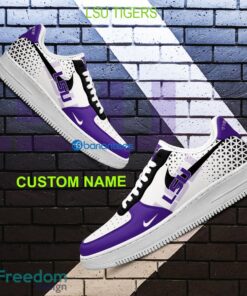 Custom Name NCAA LSU Tigers Air Force 1 Shoes New AOP Gift AF1 Sneaker For Fans - NCAA LSU Tigers For Fans Air Force 1 Sneaker Personalized Style 1