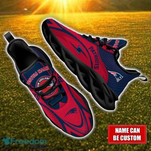 Custom Name New England Patriots NFL Max Soul Shoes Personalized Sneakers For Fans Product Photo 1