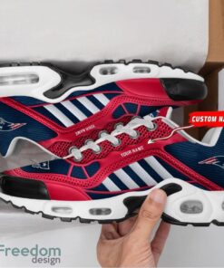 Custom Name New England Patriots Personalized Name Gift Air Cushion Sports Shoes TN Shoes Custom For Fans