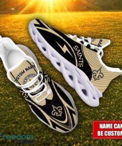 Custom Name New Orleans Saints NFL Max Soul Shoes Personalized Sneakers For Fans Product Photo 2