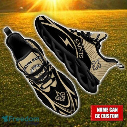 Custom Name New Orleans Saints NFL Max Soul Shoes Personalized Sneakers For Fans Product Photo 1