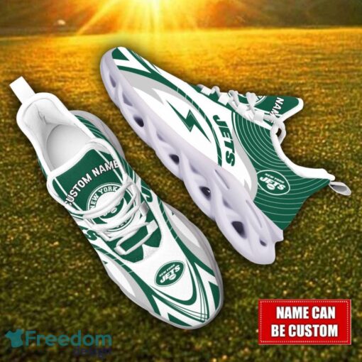 Custom Name New York Jets NFL Max Soul Shoes Personalized Sneakers For Fans Product Photo 2