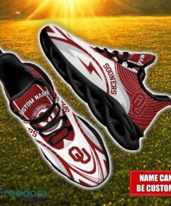 Custom Name Oklahoma Sooners NCAA Max Soul Shoes Personalized Sneakers For Fans