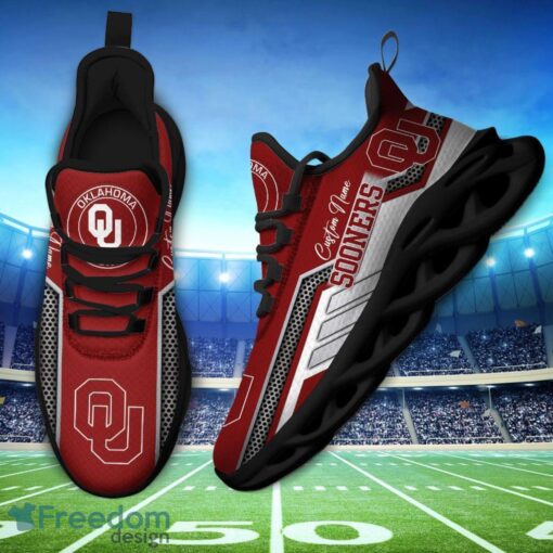 Custom Name Oklahoma Sooners NCAA Max Soul Shoes Sneakers Personalized Shoes For Fans Product Photo 3