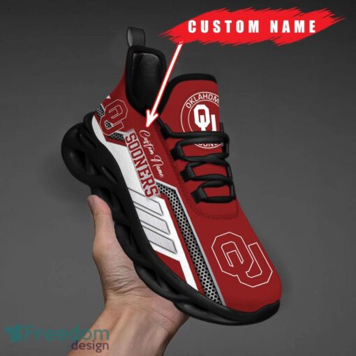 Custom Name Oklahoma Sooners NCAA Max Soul Shoes Sneakers Personalized Shoes For Fans Product Photo 1