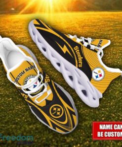 Custom Name Pittsburgh Steelers NFL Max Soul Shoes Personalized Sneakers For Fans Product Photo 2