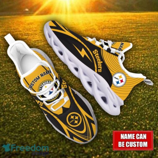 Custom Name Pittsburgh Steelers NFL Max Soul Shoes Personalized Sneakers For Fans Product Photo 2