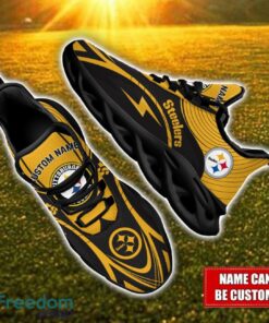 Custom Name Pittsburgh Steelers NFL Max Soul Shoes Personalized Sneakers For Fans