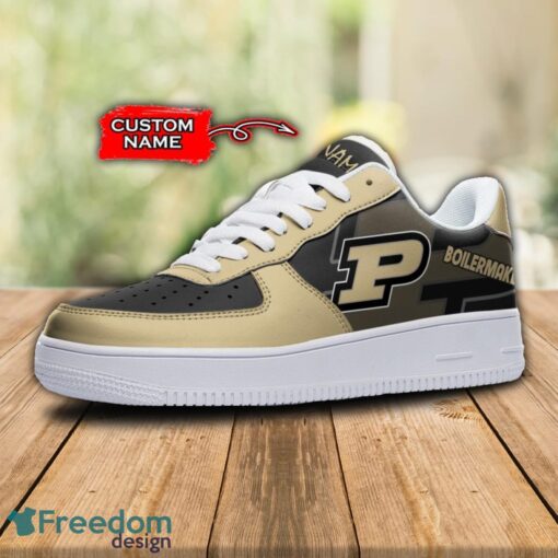 Custom Name Purdue Boilermakers NCAA AF1 Shoes Personalized Air Force Shoes For Fans Product Photo 2