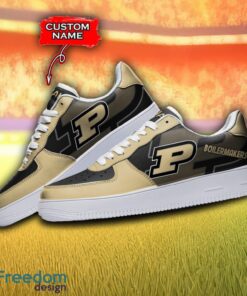 Custom Name Purdue Boilermakers NCAA AF1 Shoes Personalized Air Force Shoes For Fans Product Photo 3