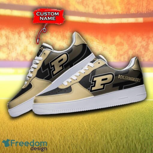 Custom Name Purdue Boilermakers NCAA AF1 Shoes Personalized Air Force Shoes For Fans Product Photo 3