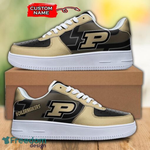 Custom Name Purdue Boilermakers NCAA AF1 Shoes Personalized Air Force Shoes For Fans Product Photo 1