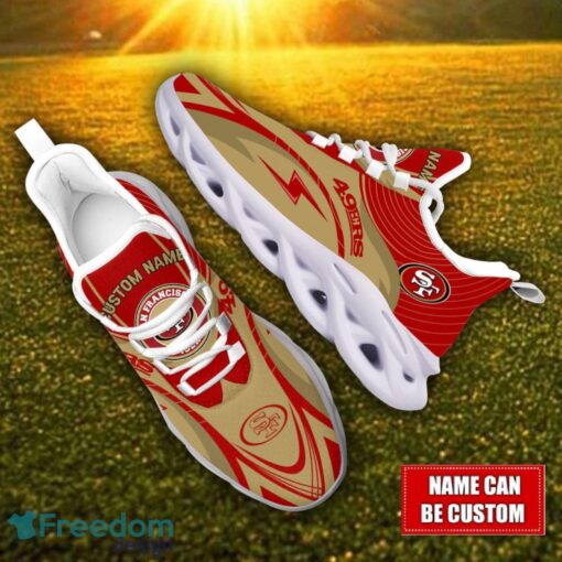 Custom Name San Francisco 49ers NFL Max Soul Shoes Personalized Sneakers For Fans Product Photo 2