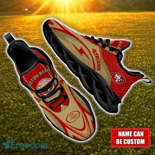 Custom Name San Francisco 49ers NFL Max Soul Shoes Personalized Sneakers For Fans Product Photo 1