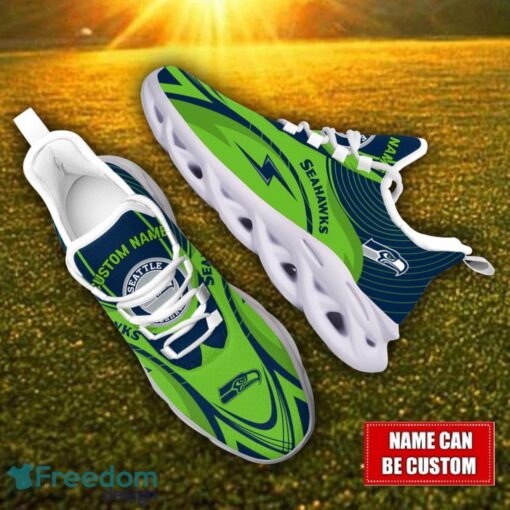 Custom Name Seattle Seahawks NFL Max Soul Shoes Personalized Sneakers For Fans Product Photo 2