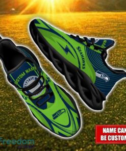 Custom Name Seattle Seahawks NFL Max Soul Shoes Personalized Sneakers For Fans