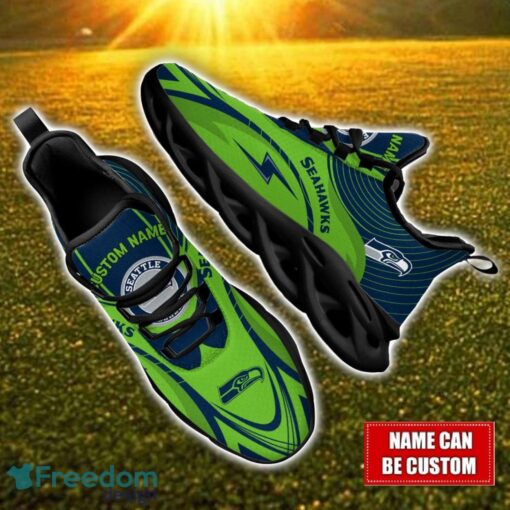 Custom Name Seattle Seahawks NFL Max Soul Shoes Personalized Sneakers For Fans Product Photo 1