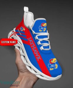 Custom Name Teams Kansas Jayhawks Personalize Max Soul Shoes Sport Sneakers Sport Gift Ideas