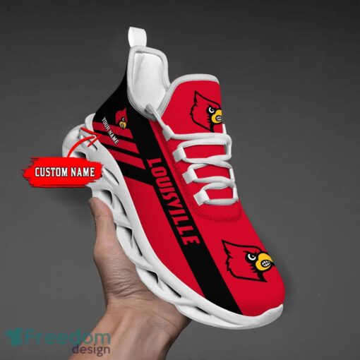 Custom Name Teams Louisville Cardinals Personalize Max Soul Shoes Sport Sneakers Sport Gift Ideas Product Photo 1