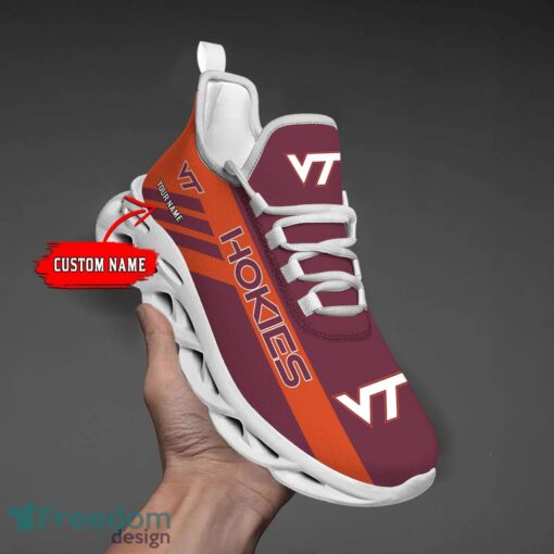 Custom Name Teams Virginia Tech Hokies Personalize Max Soul Shoes Sport Sneakers Sport Gift Ideas Product Photo 1