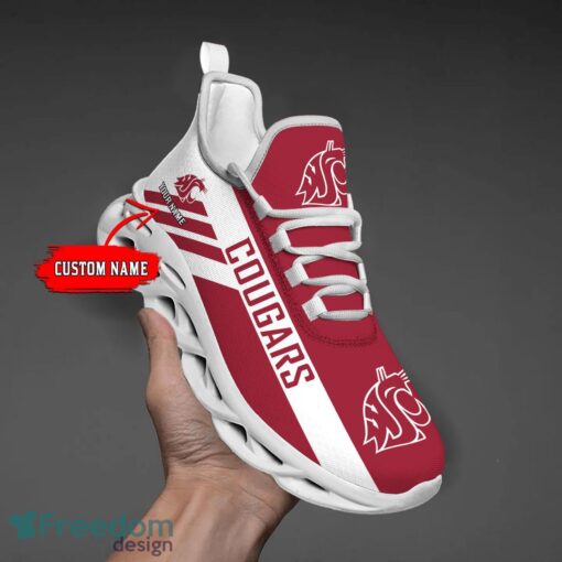 Custom Name Teams Washington State Cougars Personalize Max Soul Shoes Sport Sneakers Sport Gift Ideas Product Photo 1