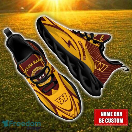 Custom Name Washington Commanders NFL Max Soul Shoes Personalized Sneakers For Fans Product Photo 1