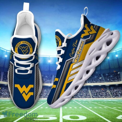 Custom Name West Virginia Mountaineers NCAA Max Soul Shoes Sneakers Personalized Shoes For Fans Product Photo 2