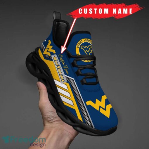 Custom Name West Virginia Mountaineers NCAA Max Soul Shoes Sneakers Personalized Shoes For Fans Product Photo 1