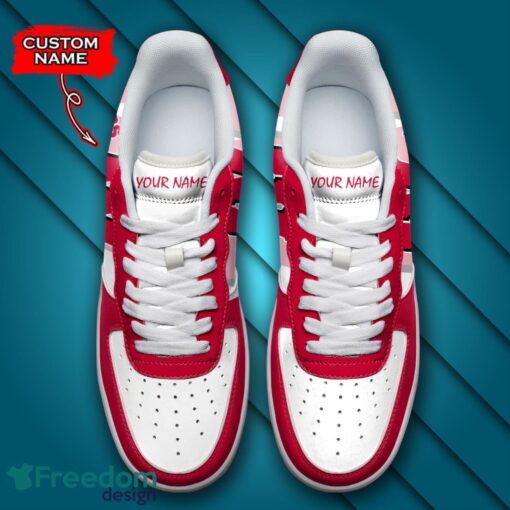 Custom Name Wisconsin Badgers NCAA AF1 Shoes Personalized Air Force Shoes For Fans Product Photo 4