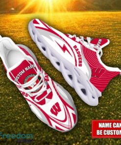 Custom Name Wisconsin Badgers NCAA Max Soul Shoes Personalized Sneakers For Fans Product Photo 2