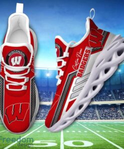 Custom Name Wisconsin Badgers NCAA Max Soul Shoes Sneakers Personalized Shoes For Fans Product Photo 2