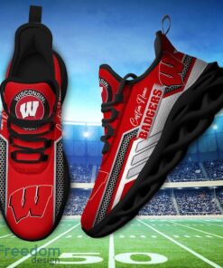 Custom Name Wisconsin Badgers NCAA Max Soul Shoes Sneakers Personalized Shoes For Fans Product Photo 3