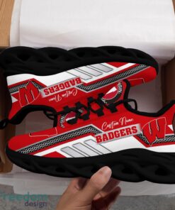 Custom Name Wisconsin Badgers NCAA Max Soul Shoes Sneakers Personalized Shoes For Fans Product Photo 4