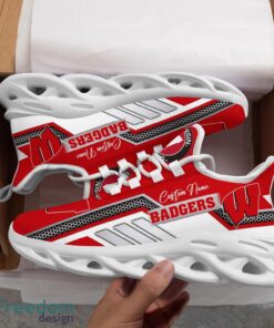 Custom Name Wisconsin Badgers NCAA Max Soul Shoes Sneakers Personalized Shoes For Fans Product Photo 5