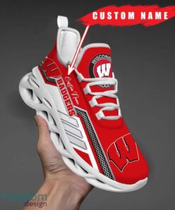 Custom Name Wisconsin Badgers NCAA Max Soul Shoes Sneakers Personalized Shoes For Fans Product Photo 6