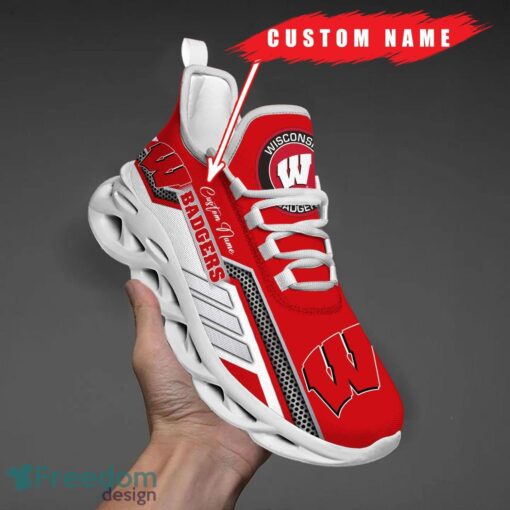 Custom Name Wisconsin Badgers NCAA Max Soul Shoes Sneakers Personalized Shoes For Fans Product Photo 6