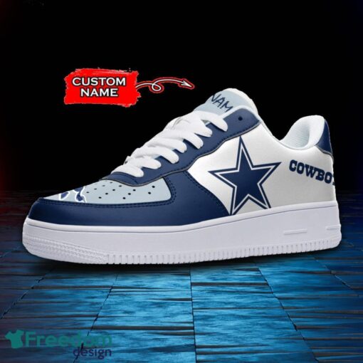 Dallas Cowboys NFL AF1 Personalized Name Sneakers Air Force Shoes For Fans Product Photo 2